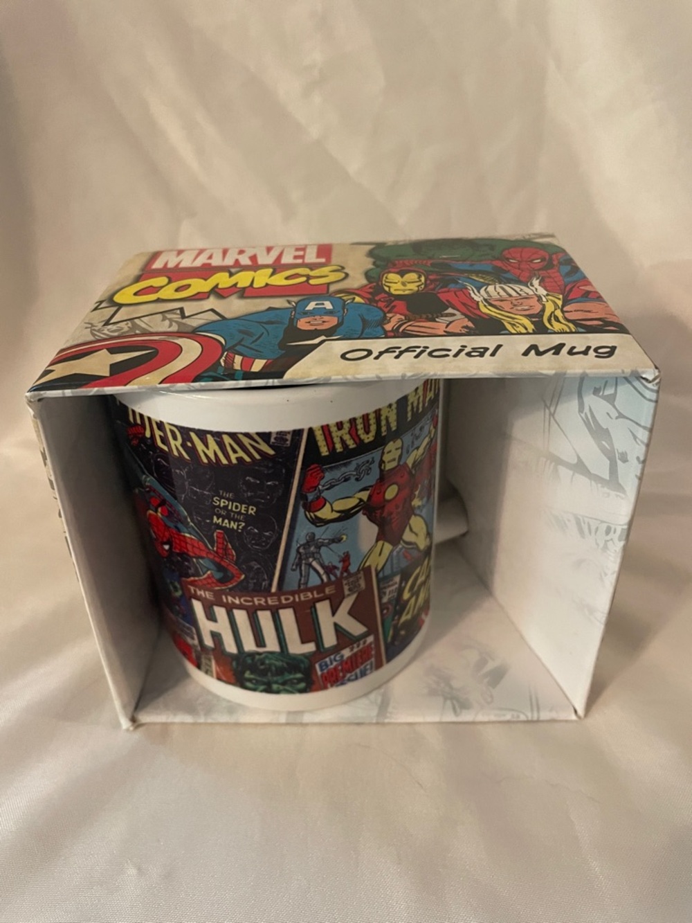 MARVEL Rare Avengers Coffee Mug Comic Iron Man Thor Captain America Hulk new